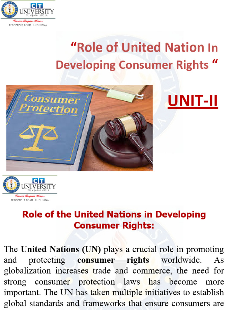 Role of United in Developing Consumer Rights | PDF | Consumer ...