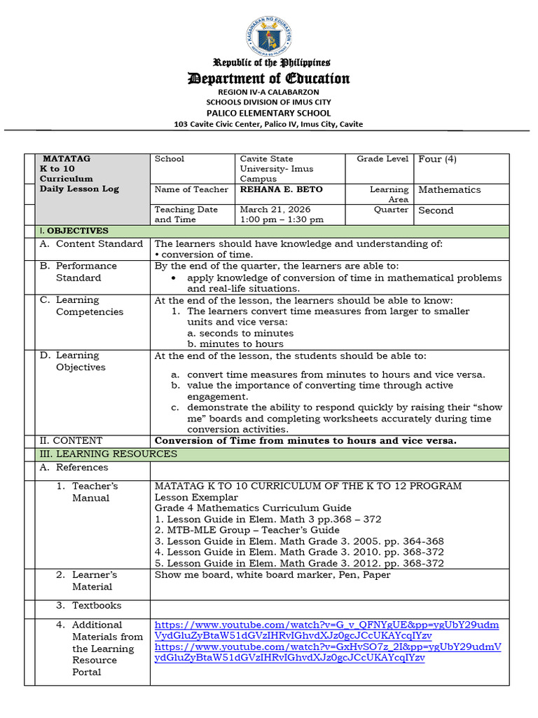 LP Math Rehanna Soafer Final | PDF | Curriculum | Learning