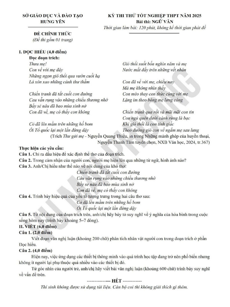01de Hung Yen | PDF