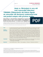 Angioplastia Vs Trombolisis en Anciano