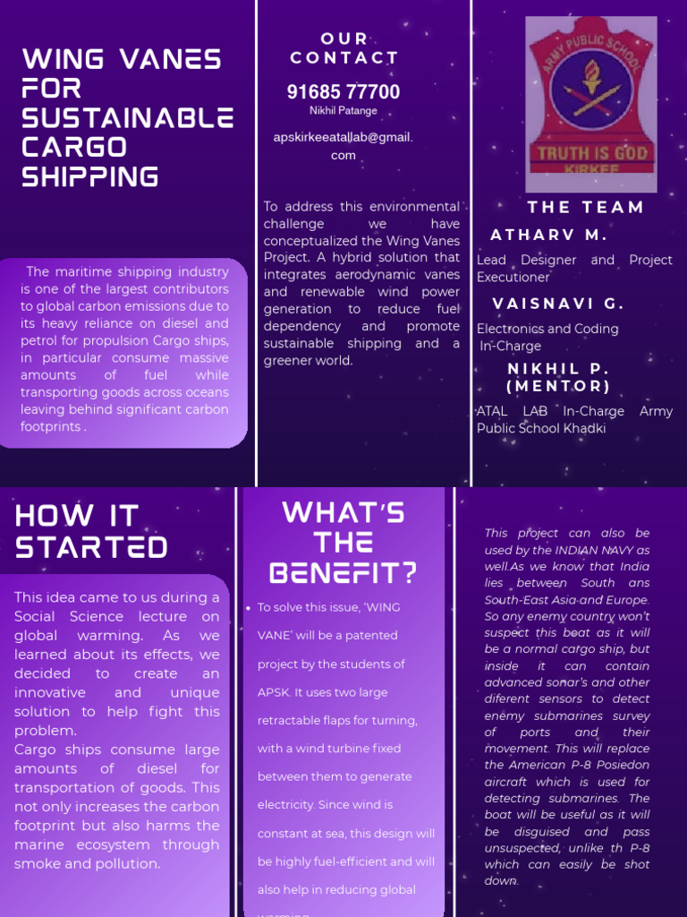 Purple and White Modern Artificial Intelligence Trifold Brochure | PDF ...