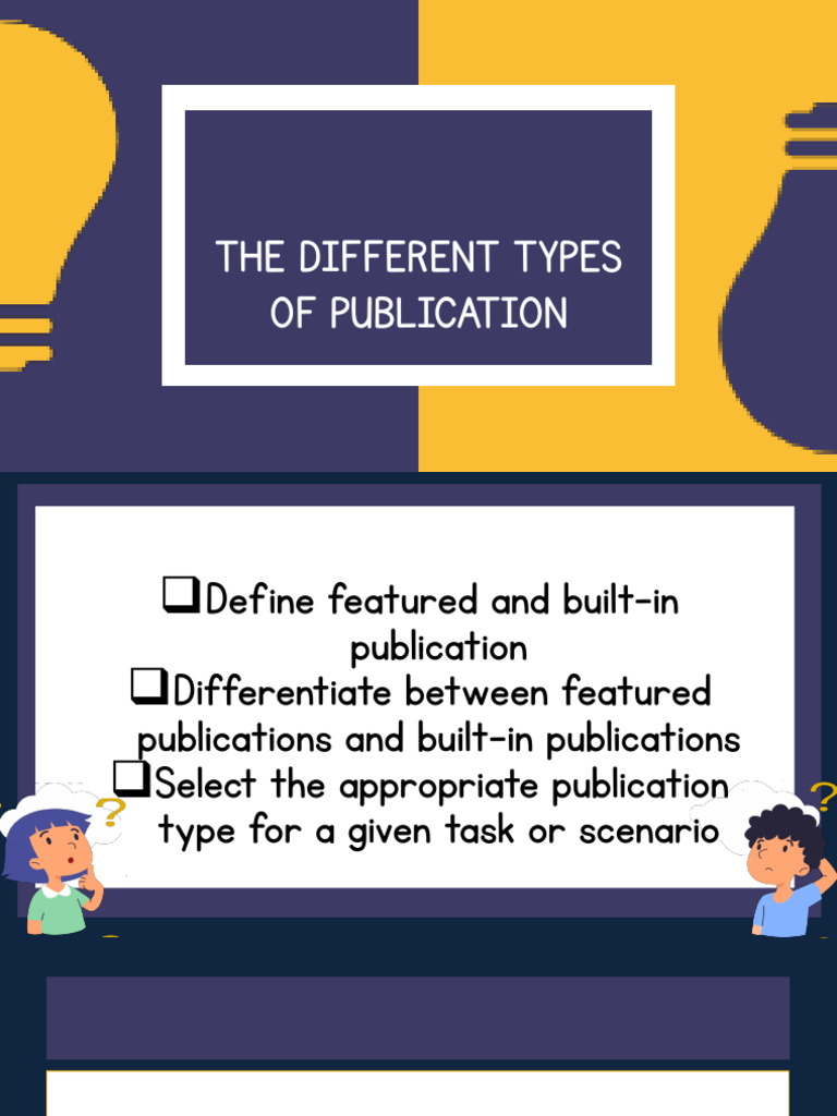 Understanding The Different Types of Publication | PDF