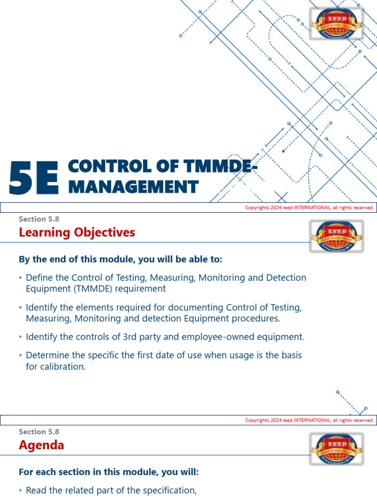 API Spec Q1 10th Module 5E | PDF | Calibration