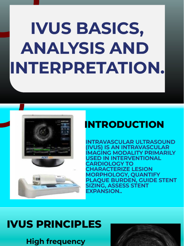 My Ivus Image Presention | PDF | Atheroma | Cardiovascular System