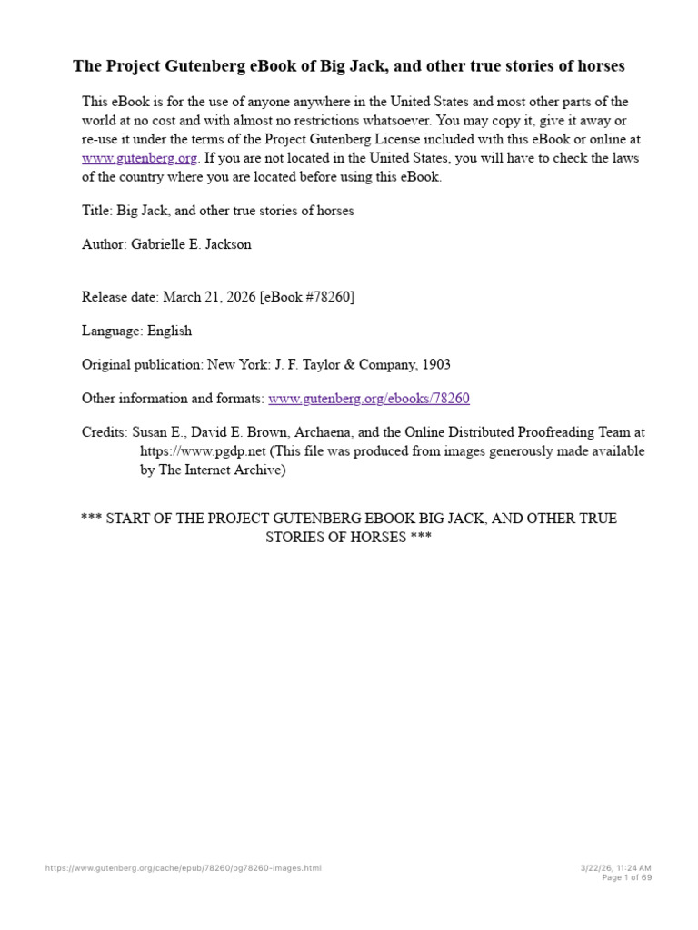 Big Jack - Project Gutenberg | PDF | Project Gutenberg