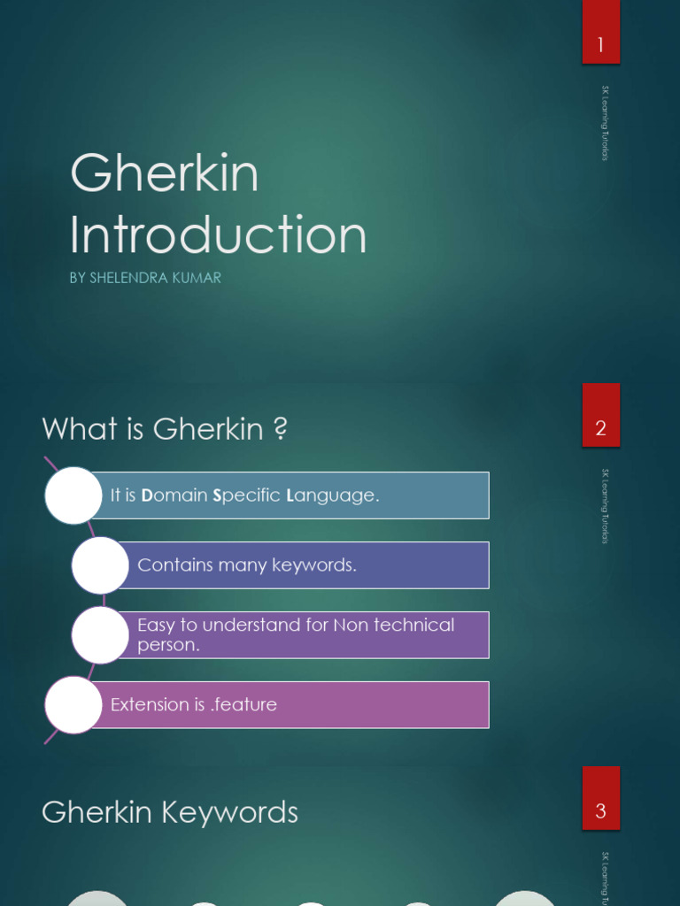 5 Gherkin Introduction | PDF | Software Engineering | Computer Programming