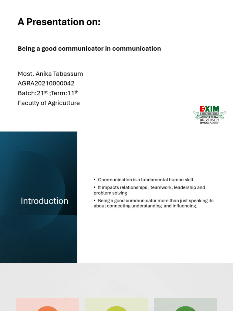 Good Communicator | PDF