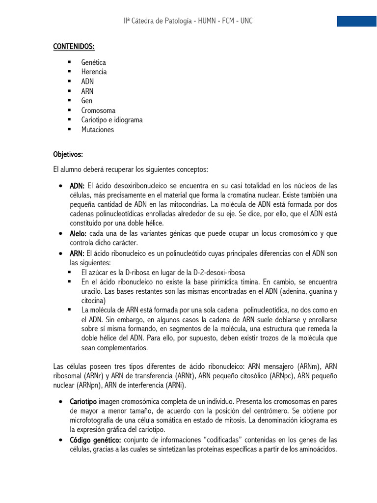 Capitulo 3 Manual Patología Dra Asis | PDF | Rna | Alelo