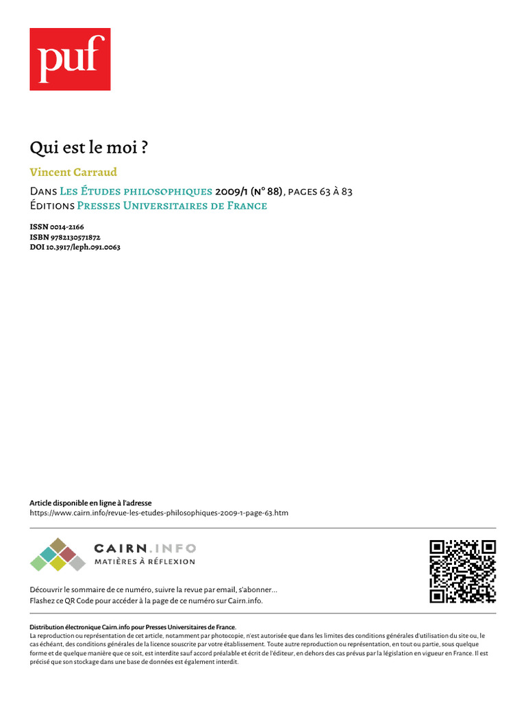 Leph 091 0063 | PDF | Edmund Husserl | René Descartes