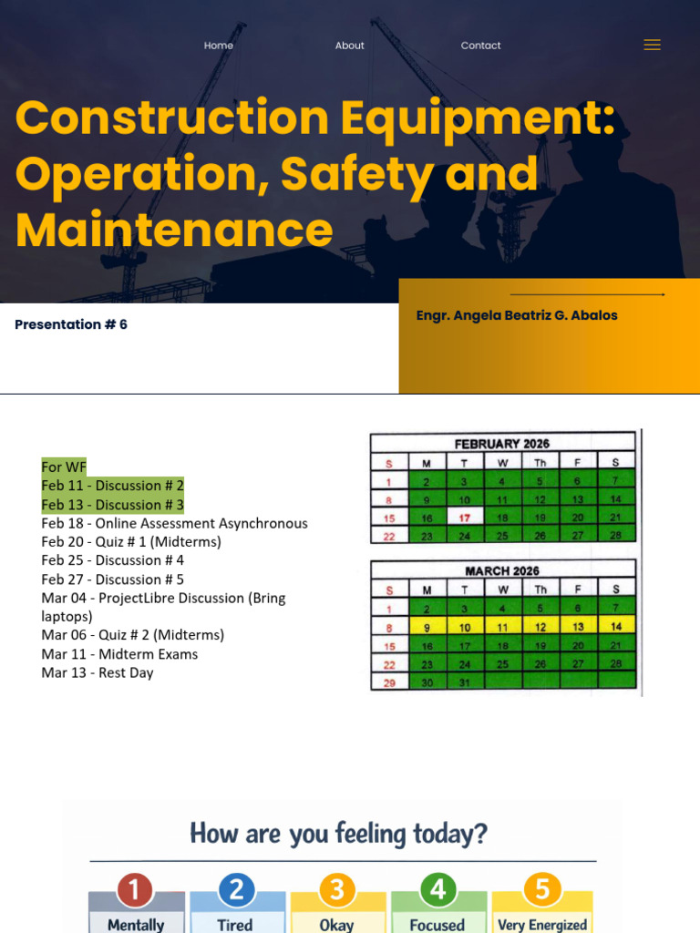 Module 6 - Construction Equipment-1 | PDF | Safety | Concrete