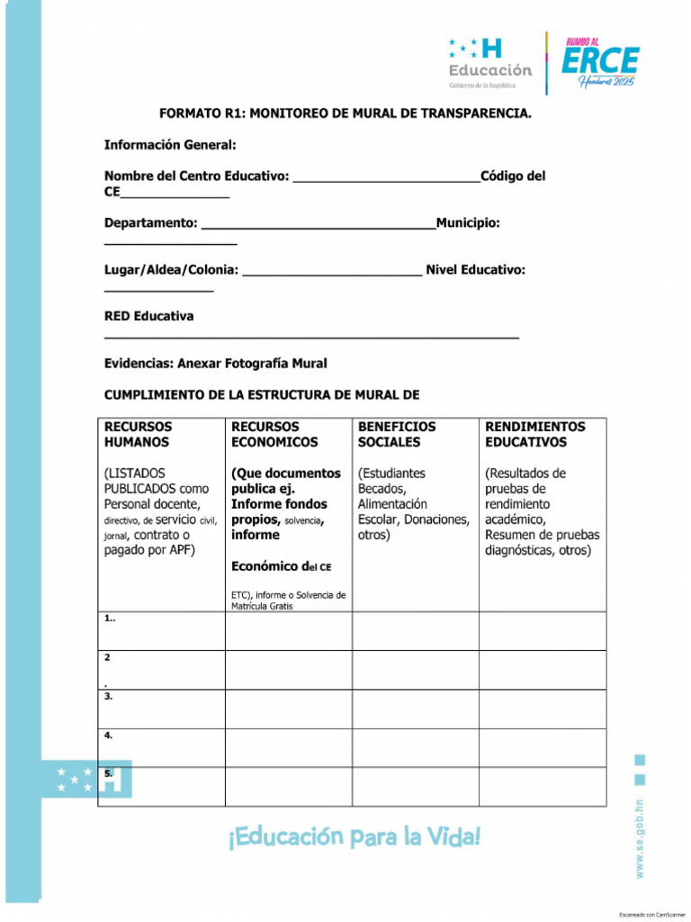 Formatos R1 | PDF