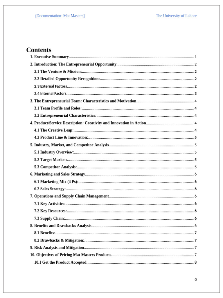 Documentation Mat Masters | PDF | Pricing | Brand