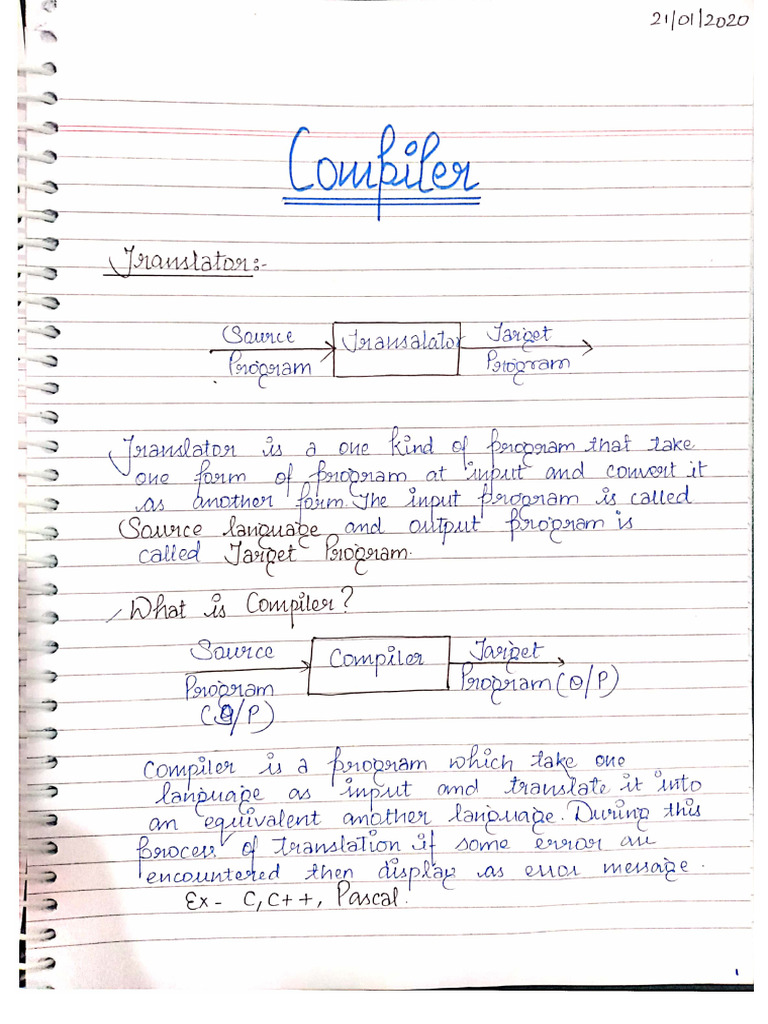 COMPILER DESIGN UNIT 1 (1) (Aktu) | PDF