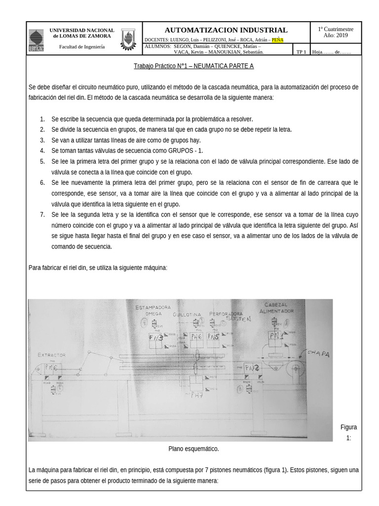 TP N°1 - Parte A-B1-B2 - FINAL | PDF | Neumática | Ingeniería mecánica
