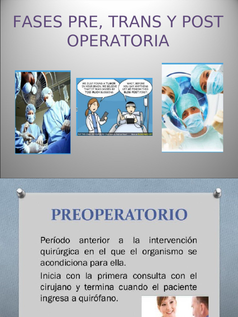 Pre Intra y Pos Operatorio(2) | PDF