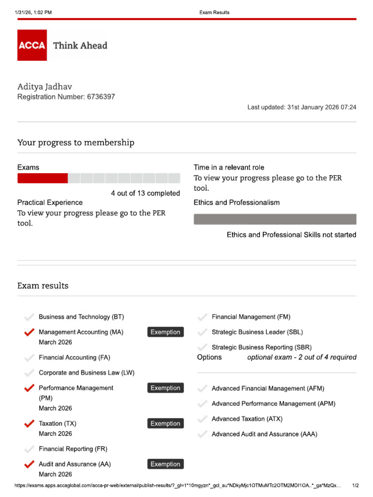 Acca Paper | PDF