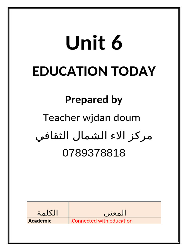 Unit 6 | PDF