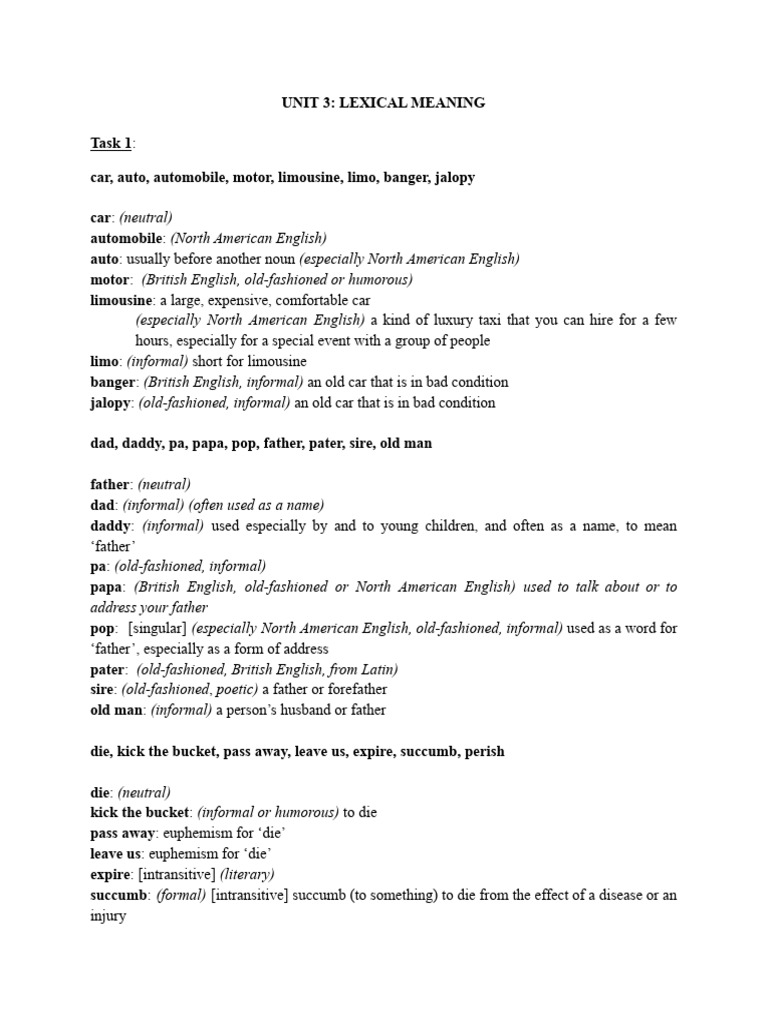 Unit 3 - Key | PDF