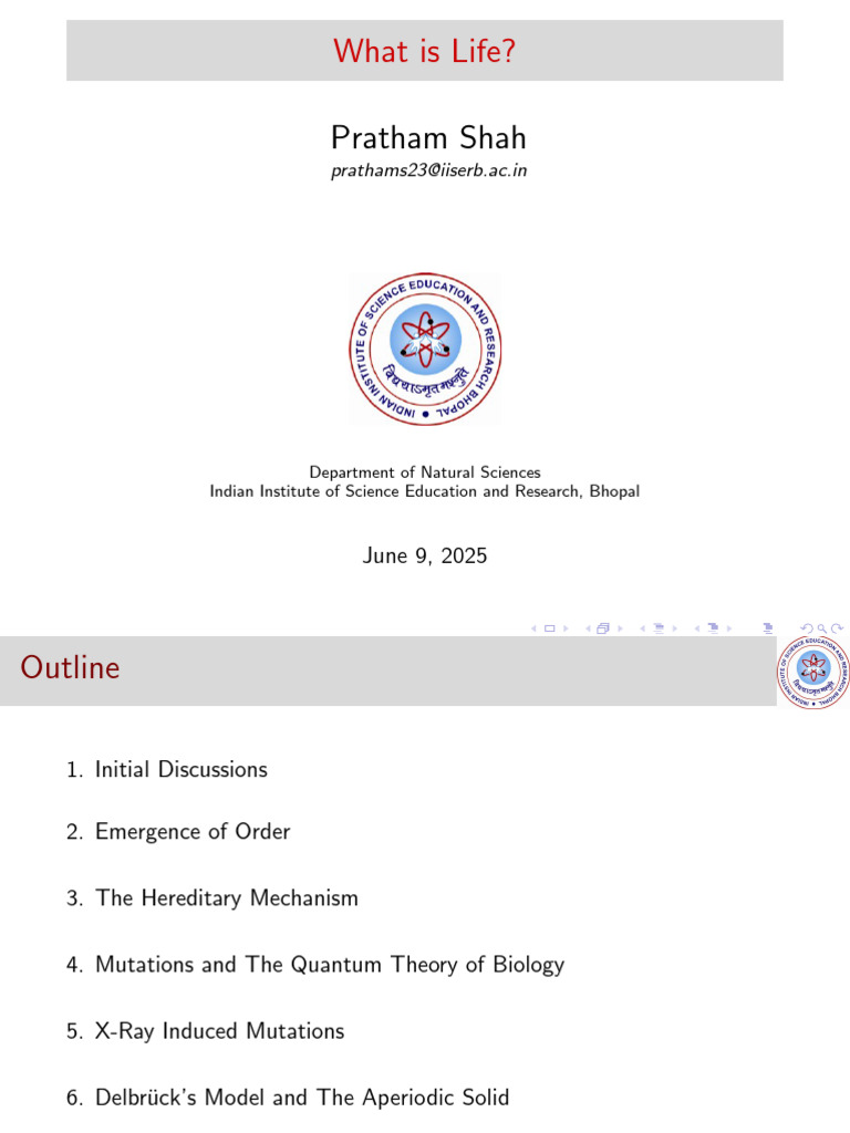 Erwin Schrodinger's 'What Is Life?' | PDF