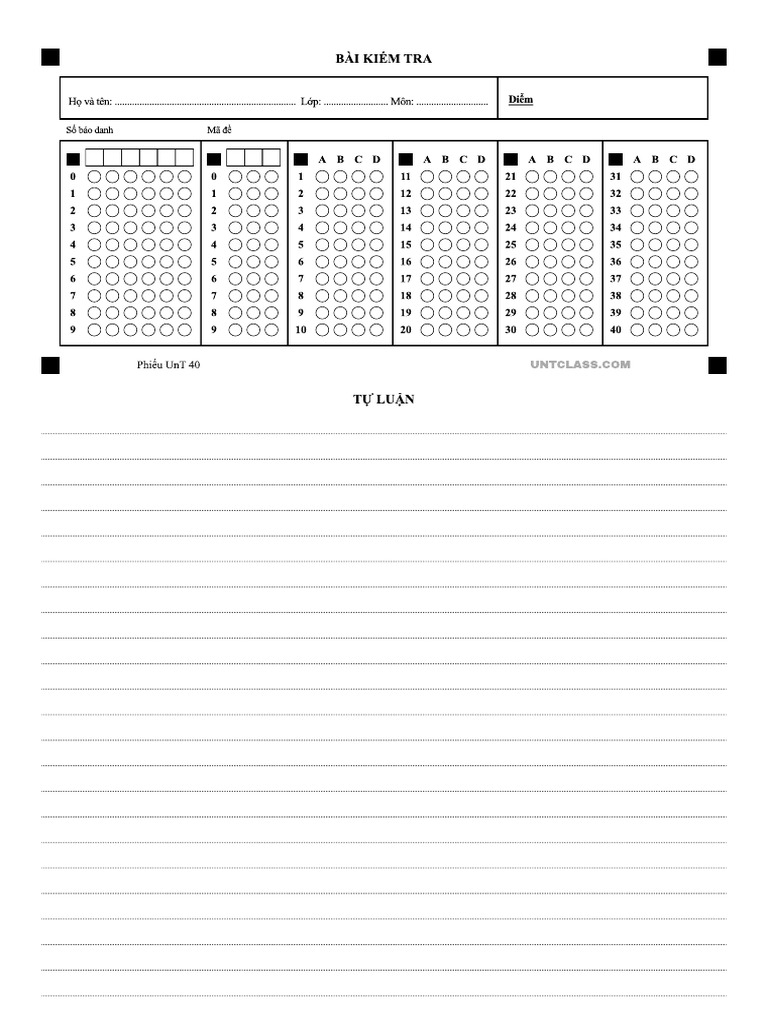 UnT 40 - ABCD - 1 Form | PDF