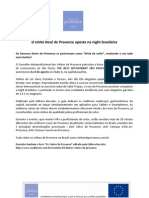 Press Release Festa Rosé de Provence e Carta de vinhos