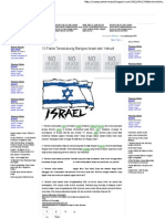 13 Fakta Terselubung Bangsa Israel Dan Yahudi