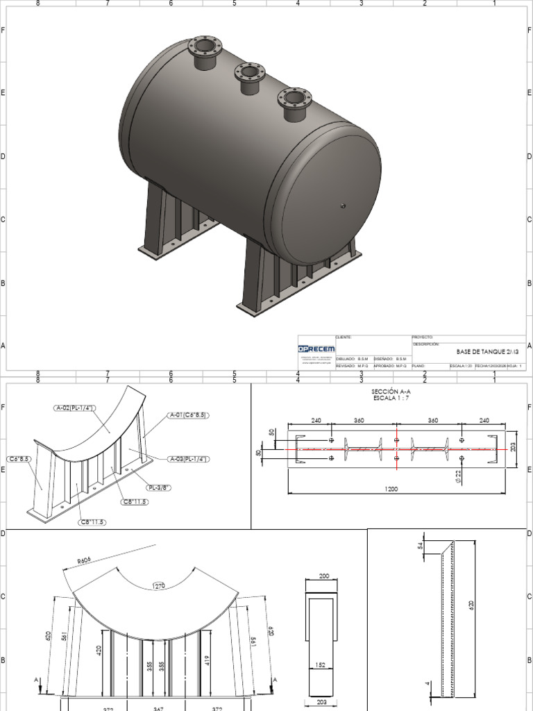 Base de Tanque 2m3 | PDF