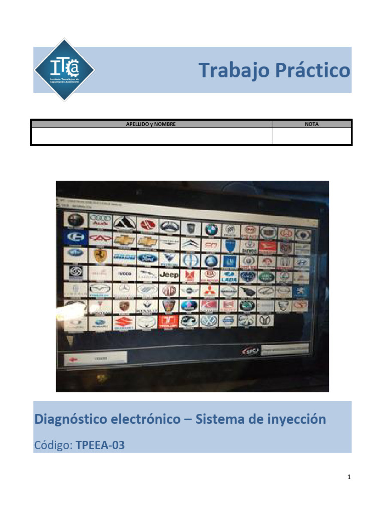 TPEEA-03 Diagnóstico Electrónico (Formador) | PDF | Inyección de ...