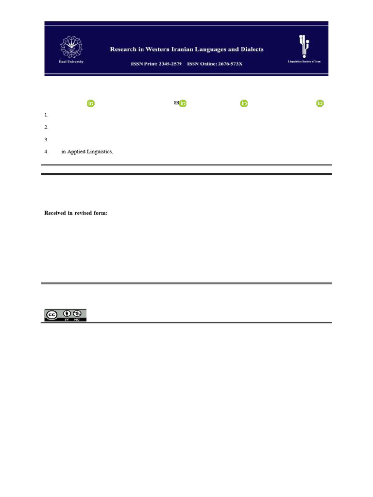JLW Volume 12 Issue 4 Pages 33-52 | PDF | Grammatical Tense ...
