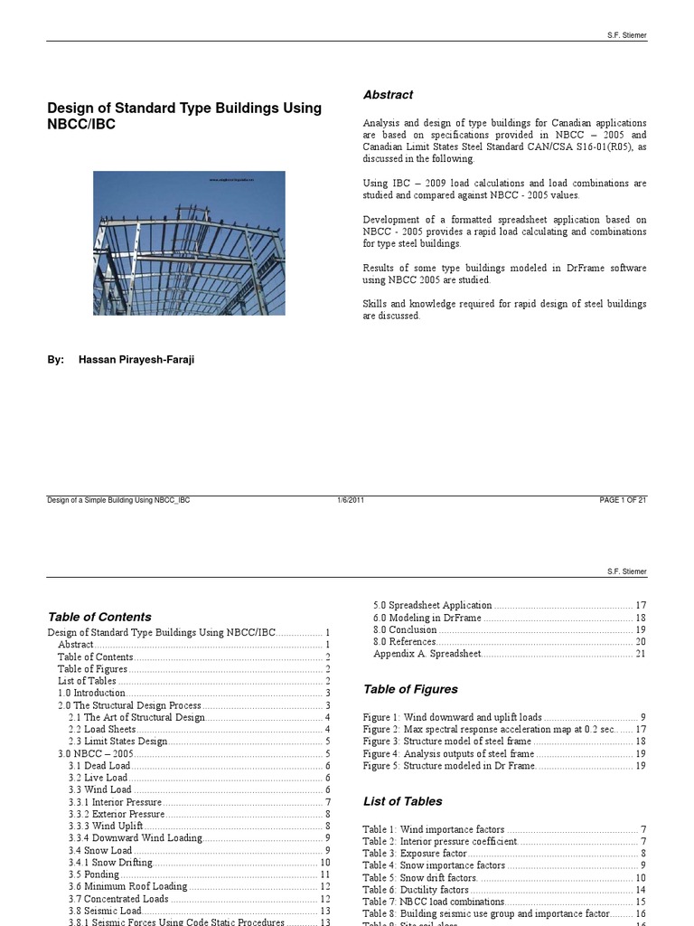NBCC 2020 Load Combinations Overview | PDF | Structural Load | Spreadsheet