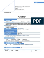 Form A1 Project Proposal Template - 2011