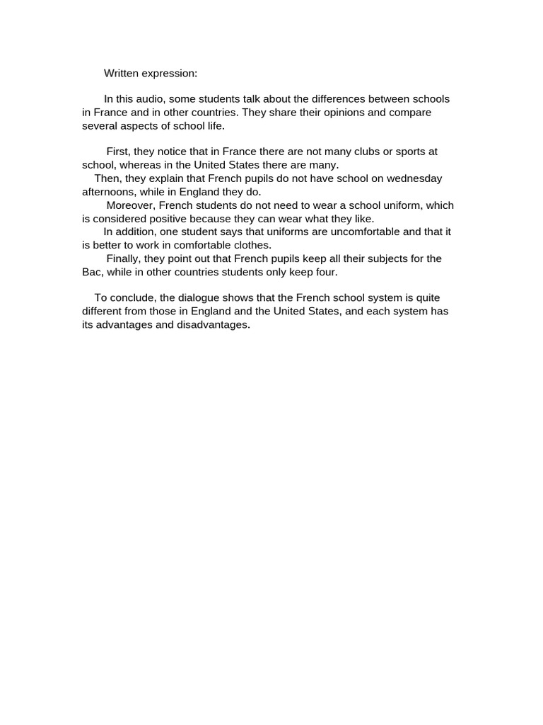 Written Expression | PDF