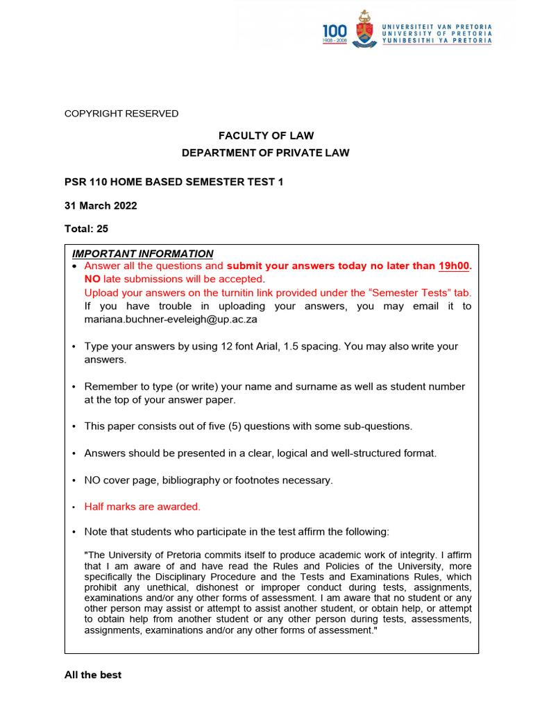 PSR 2022 Past Paper | PDF