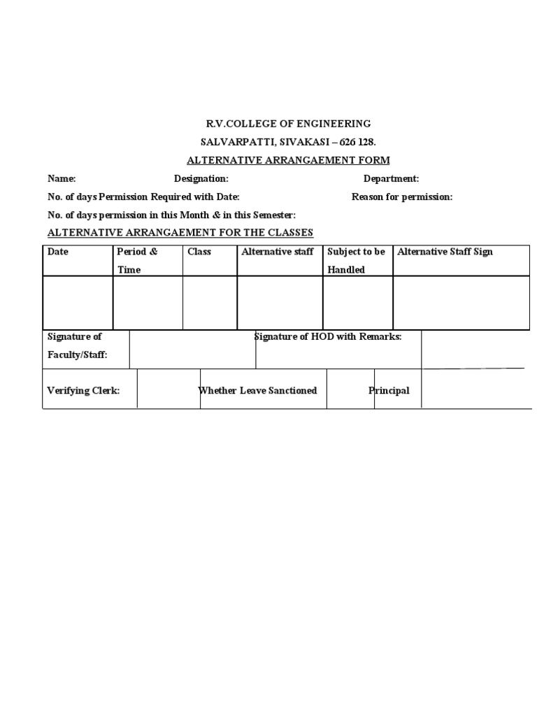 Leave Form | PDF