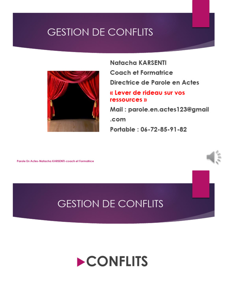 Gestion de Conflits Finale 2024 | PDF