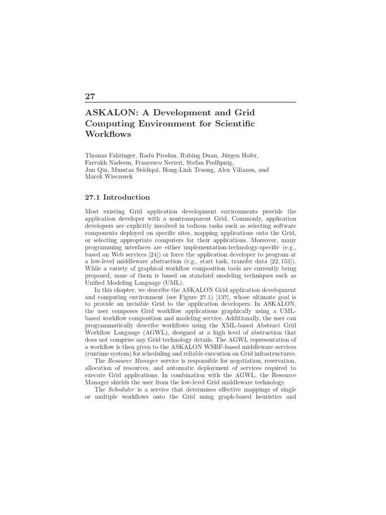 2007 ASKALON A Development and Grid Computing Environment For ...