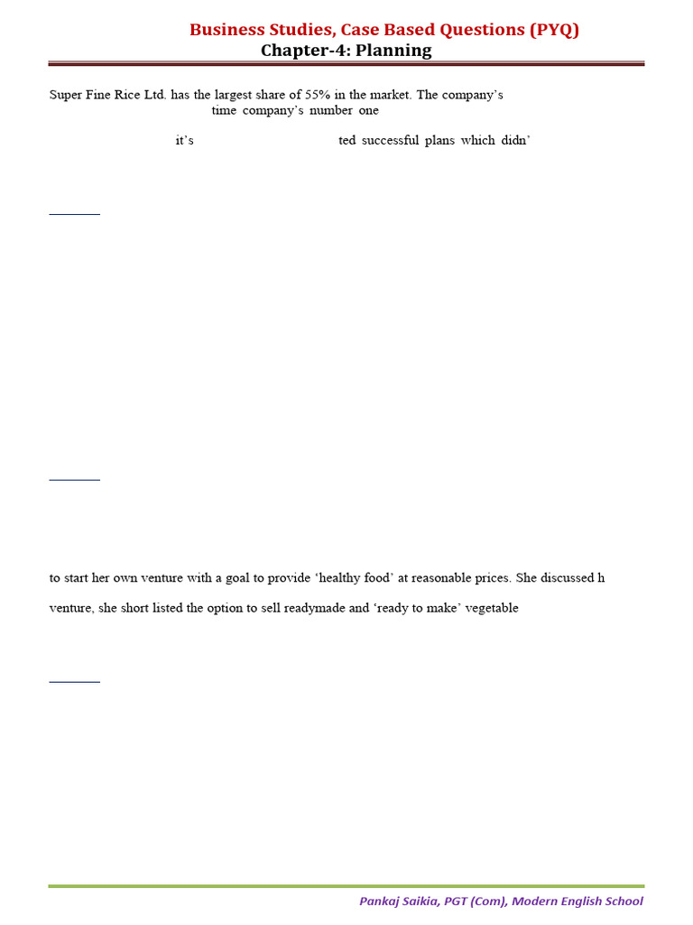 PYQ Case Based BST Planning | PDF | Legal Tender | Indian Black Money