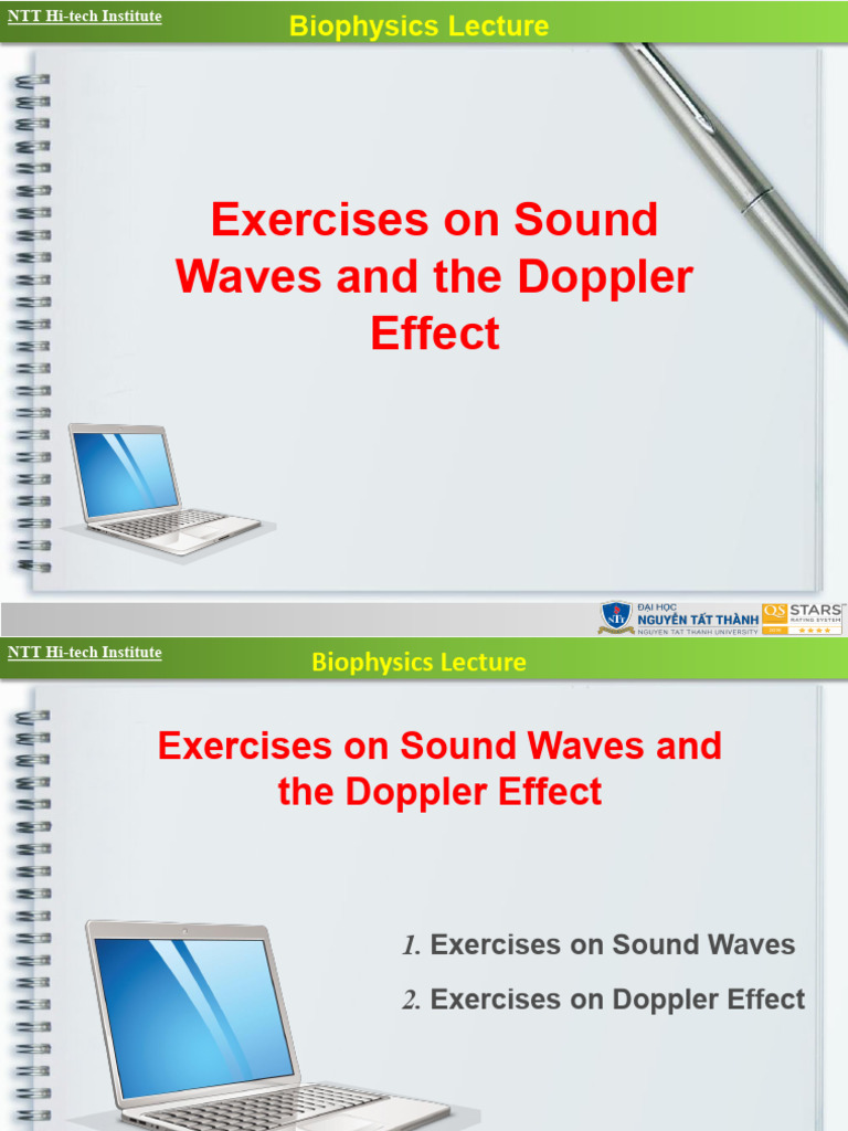 Excercises Sound Waves | PDF | Sound | Frequency