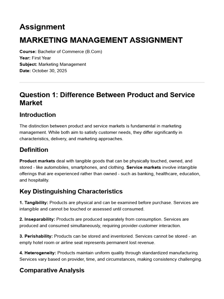 Assignment | PDF | Pricing | Product (Business)
