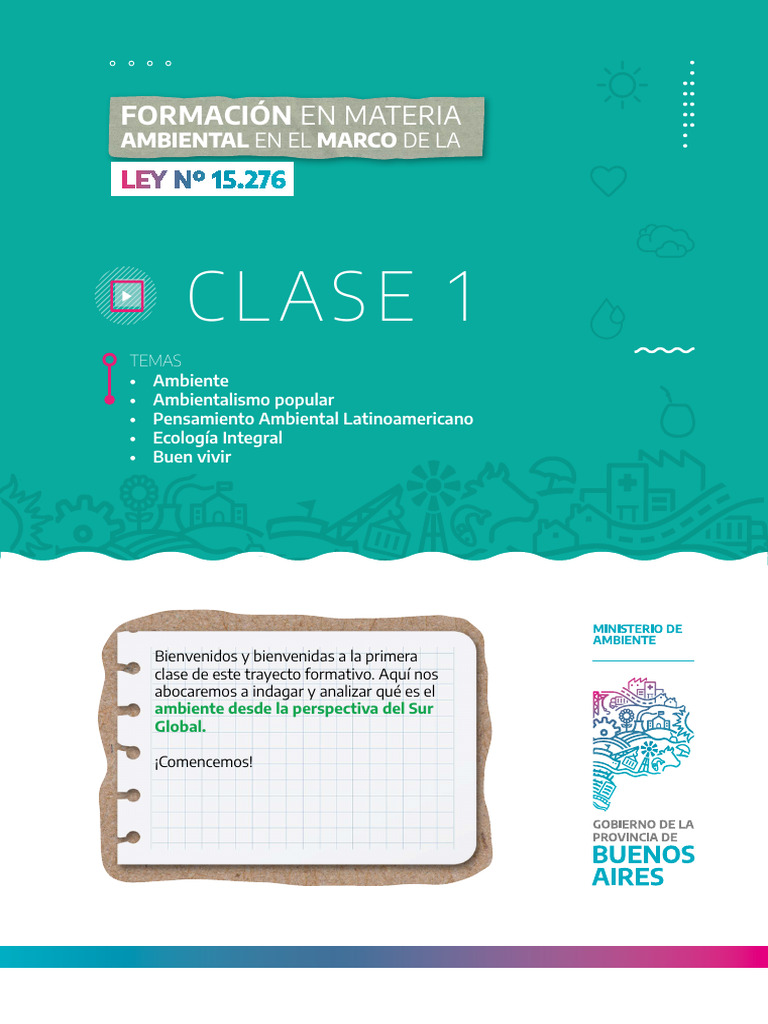 008_CLASE 1_Ley 15276_SEP2024 | PDF | Entorno natural | Ambientalismo