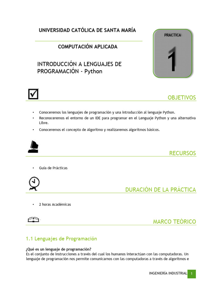 Práctica 1 - Introducción A Lenguajes de Programacion | PDF ...