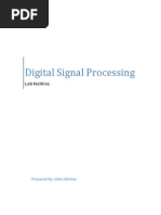 Digital Signal Processing: Lab Manual