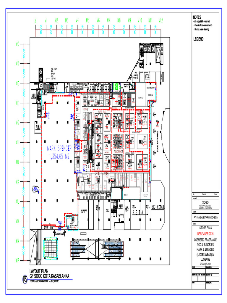 1.) Layout Luasan Area KK LT - GF - Contribution Area Rev - Ho ...