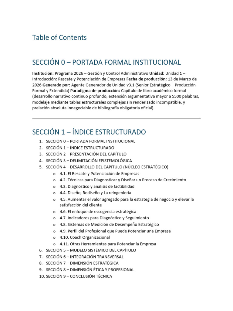 Unidad 1 Gyca 2026 Generador | PDF