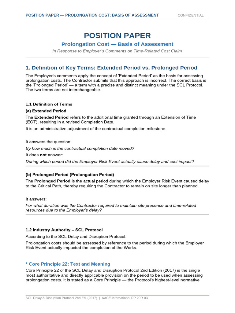 Prolongation Cost Position Paper v4 | PDF | Employment | Causality