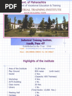 Department of Vocational Education & Training: Industrial Training Institute, Aundh, Pune - 07