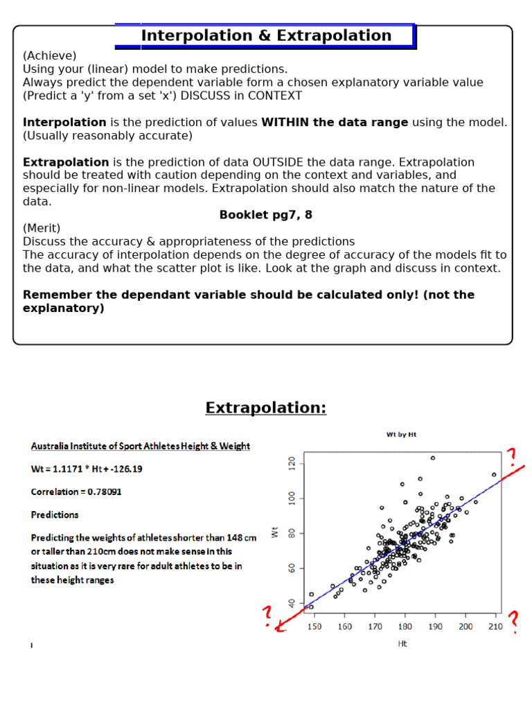 8 Interpolation Extrapolation | PDF | Prediction | Interpolation