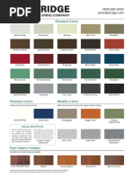 Carboline Color Chart Overview | PDF | Color | Art Materials