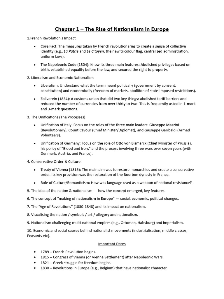 Important Topics For History | PDF