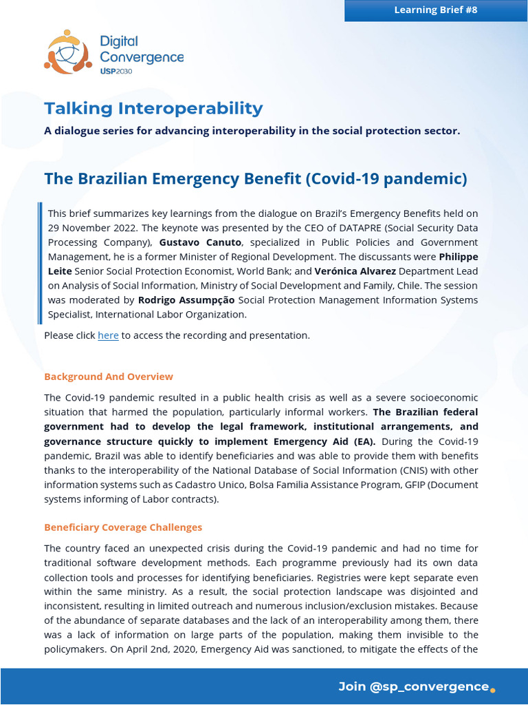DCI Learning-Brief Brazil | PDF | Social Security (United States ...